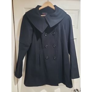 Via by Victoria's Secret black pea coat (sz 12)